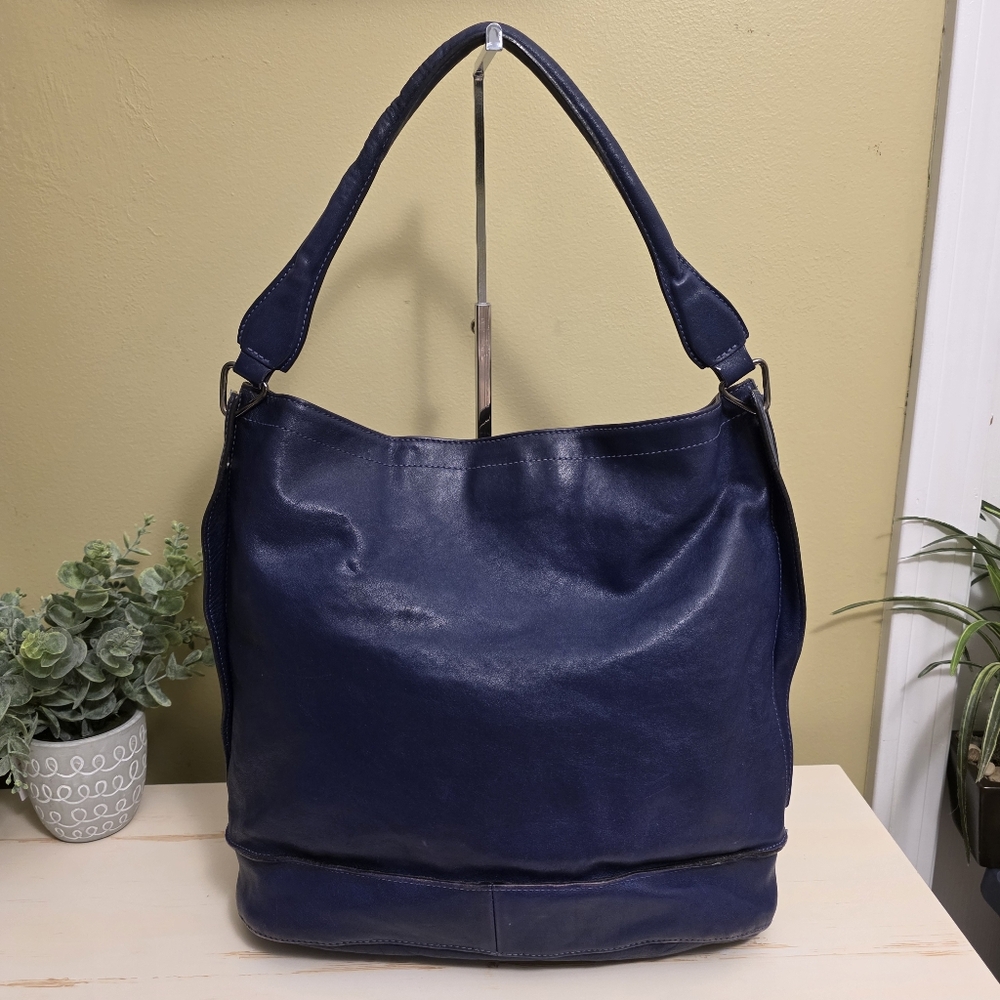 Longchamp | Indigo Leather 3D Hobo Bag - Picture 5 of 16